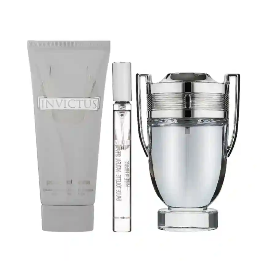 Set Cadou Paco Rabanne Invictus EDT 100 ml + Travel Spray 10 ml + Gel De Duș 100 ml 