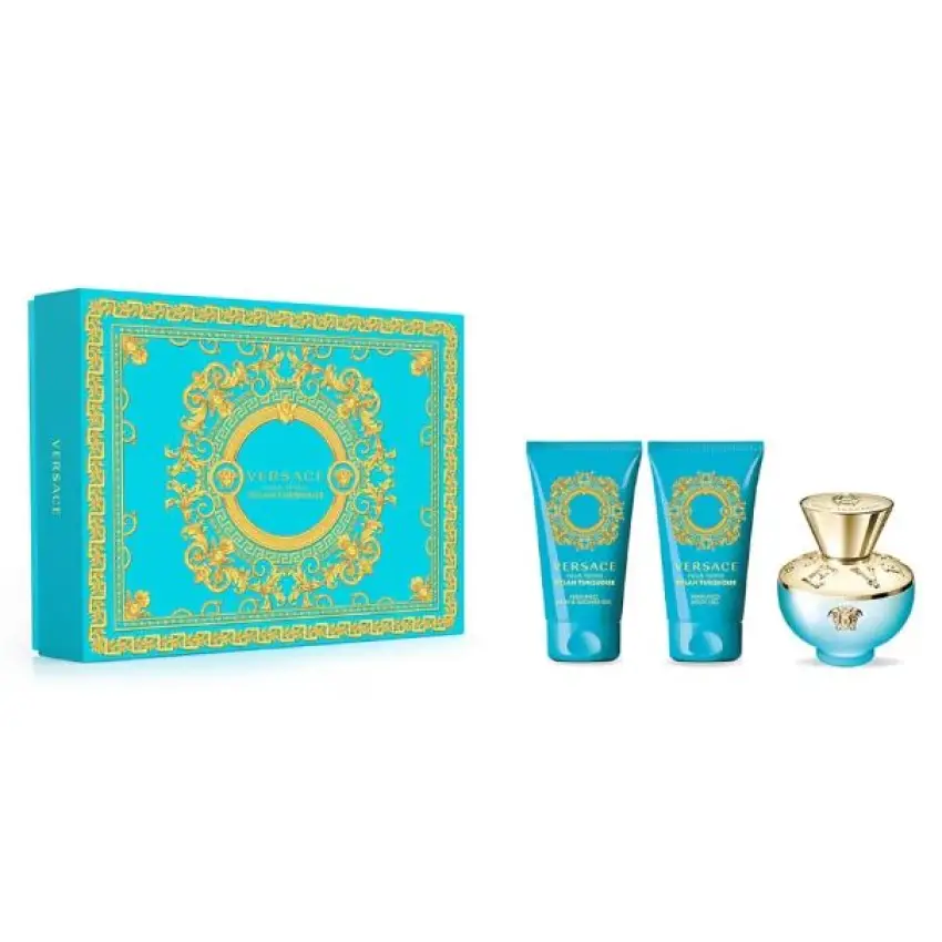 Set Cadou Versace Pour Femme Dylan Turquoise EDT 50 ml + BL 50 ml + SG 50 ml