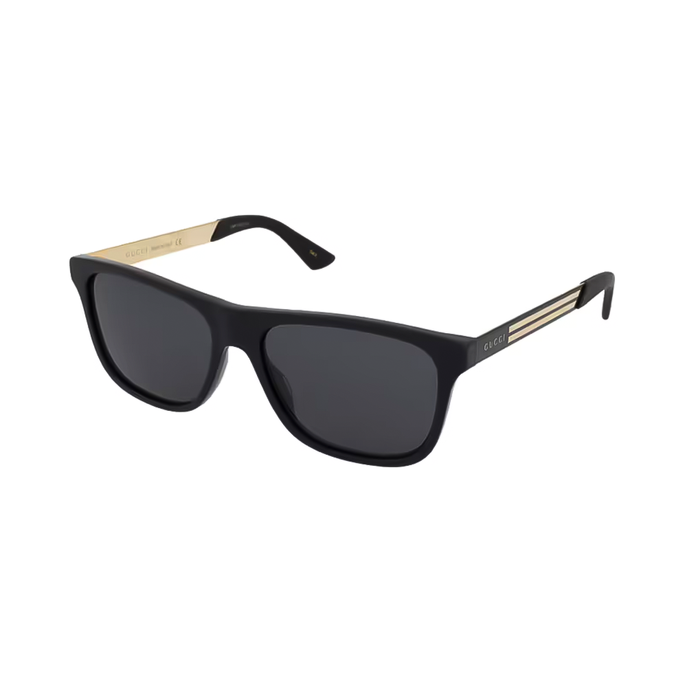 Gucci GG0687S-001 – Ochelari de soare barbati, Negru, Rectangular, 57 mm-2