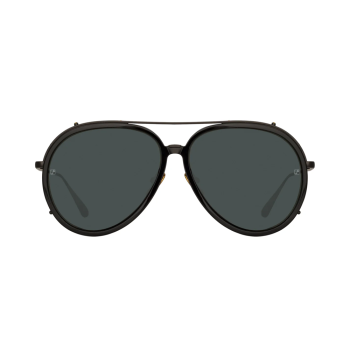 linda-farrow-ochelari-de-soare-unisex-negru-auriu-aviator-maverick-301634-1