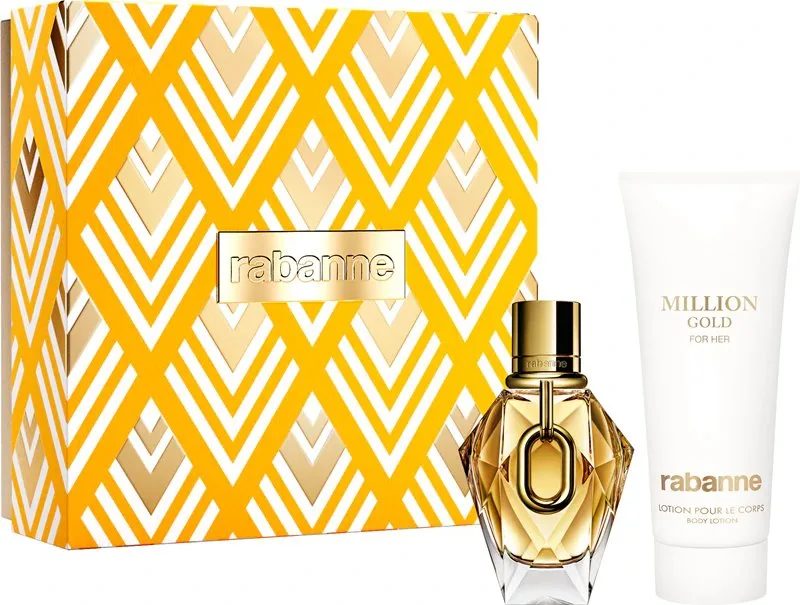 Rabanne Million Gold For Her EDP 90ML+Body Lotion 100ml