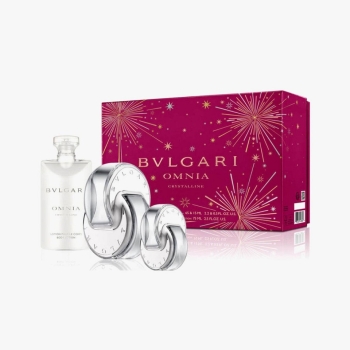 Set Bvlgari Omnia Crystalline (EDT 65ml + EDT 15ml + Body Lotion 75ml)
