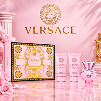 SET VERSACE DYLAN BLUSH PINK (EDP 50ML+LOTIUNE PT CORP 50ML+GEL DE DUS 50ML)