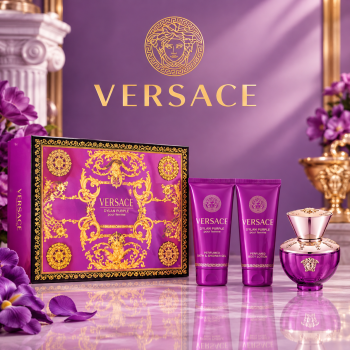 SET VERSACE DYLAN PURPLE(EDP 50ML+LOTIUNE PT CORP 50ML+GEL DE DUS 50ML)